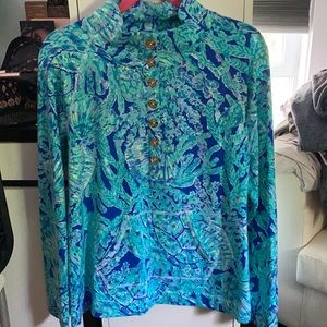 Lilly Pulitzer button front popover